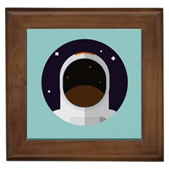 Astronaut Space Astronomy Universe Framed Tile by Salman4z