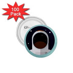 Astronaut Space Astronomy Universe 1 75  Buttons (100 Pack)  by Salman4z