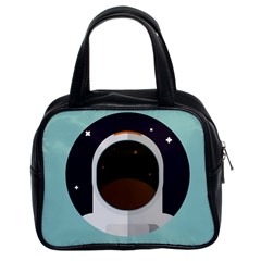 Astronaut Space Astronomy Universe Classic Handbag (two Sides) by Salman4z