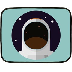 Astronaut Space Astronomy Universe Fleece Blanket (mini) by Salman4z