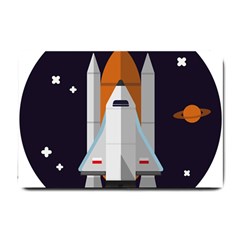 Rocket Space Universe Spaceship Small Doormat by Salman4z