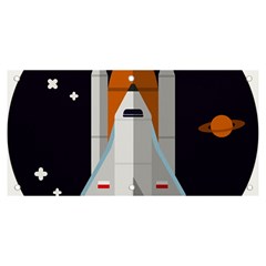 Rocket Space Universe Spaceship Banner And Sign 6  X 3  by Salman4z