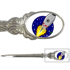 Rocket Ship Launch Vehicle Moon Letter Opener by Salman4z