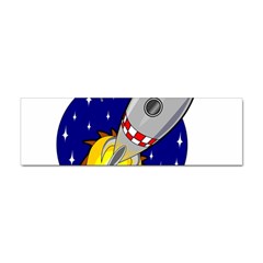 Rocket Ship Launch Vehicle Moon Sticker (bumper) by Salman4z