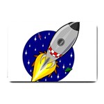 Rocket Ship Launch Vehicle Moon Small Doormat 24 x16  Door Mat