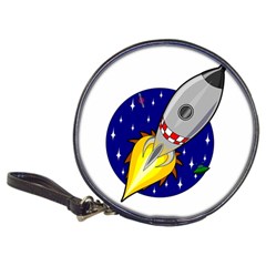 Rocket Ship Launch Vehicle Moon Classic 20-cd Wallets by Salman4z