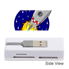 Rocket Ship Launch Vehicle Moon Memory Card Reader (stick) by Salman4z