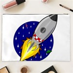 Rocket Ship Launch Vehicle Moon Cosmetic Bag (XXL) Back