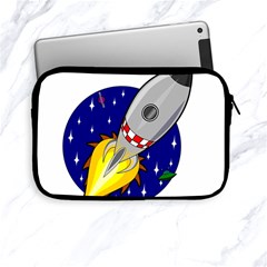 Rocket Ship Launch Vehicle Moon Apple Ipad Mini Zipper Cases by Salman4z