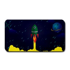 Rocket Halftone Astrology Astronaut Medium Bar Mat