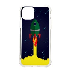 Rocket Halftone Astrology Astronaut iPhone 11 Pro 5.8 Inch TPU UV Print Case