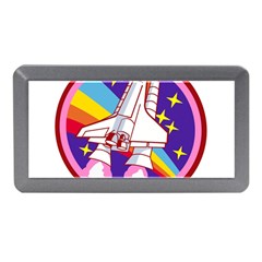 Badge Patch Pink Rainbow Rocket Memory Card Reader (mini) by Salman4z