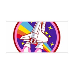 Badge Patch Pink Rainbow Rocket Yoga Headband by Salman4z