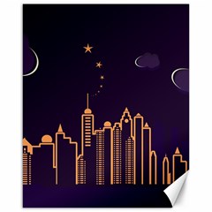 Skyscraper Town Urban Towers Canvas 16  X 20  by Salman4z