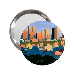 City Buildings Urban Dawn 2 25  Handbag Mirrors by Salman4z