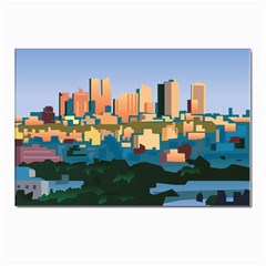 City Buildings Urban Dawn Postcard 4 x 6  (pkg Of 10) by Salman4z