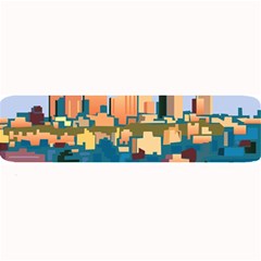 City Buildings Urban Dawn Large Bar Mat by Salman4z