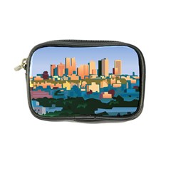 City Buildings Urban Dawn Coin Purse by Salman4z