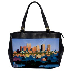 City Buildings Urban Dawn Oversize Office Handbag by Salman4z