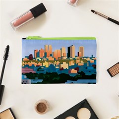 City Buildings Urban Dawn Cosmetic Bag (xs) by Salman4z