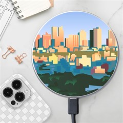 City Buildings Urban Dawn Wireless Fast Charger(white) by Salman4z