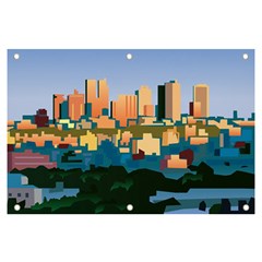 City Buildings Urban Dawn Banner And Sign 6  X 4  by Salman4z