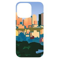 City Buildings Urban Dawn Iphone 14 Pro Max Black Uv Print Case