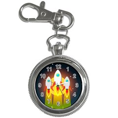 Rocket Take Off Missiles Cosmos Key Chain Watches by Salman4z