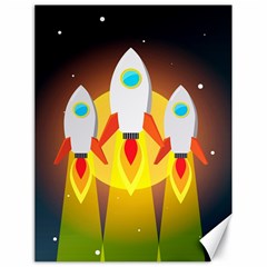 Rocket Take Off Missiles Cosmos Canvas 18  X 24  by Salman4z