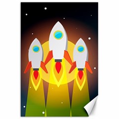 Rocket Take Off Missiles Cosmos Canvas 20  X 30  by Salman4z