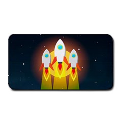 Rocket Take Off Missiles Cosmos Medium Bar Mat by Salman4z