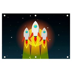 Rocket Take Off Missiles Cosmos Banner And Sign 6  X 4  by Salman4z