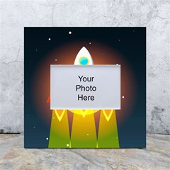 Rocket Take Off Missiles Cosmos White Box Photo Frame 4  X 6  by Salman4z