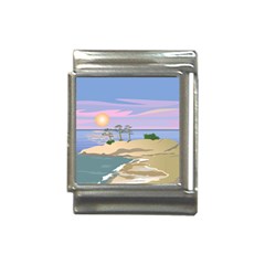 Vacation Island Sunset Sunrise Italian Charm (13mm) by Salman4z