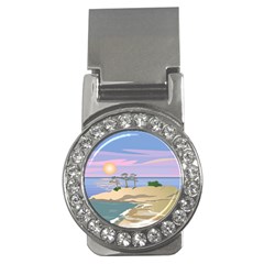 Vacation Island Sunset Sunrise Money Clips (cz)  by Salman4z