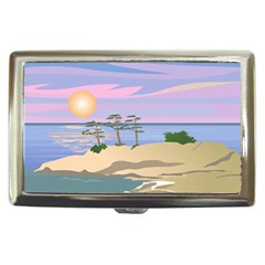 Vacation Island Sunset Sunrise Cigarette Money Case by Salman4z