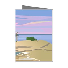 Vacation Island Sunset Sunrise Mini Greeting Cards (pkg Of 8)