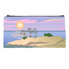 Vacation Island Sunset Sunrise Pencil Case by Salman4z