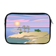 Vacation Island Sunset Sunrise Apple Macbook Pro 17  Zipper Case by Salman4z