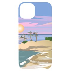 Vacation Island Sunset Sunrise Iphone 14 Black Uv Print Case