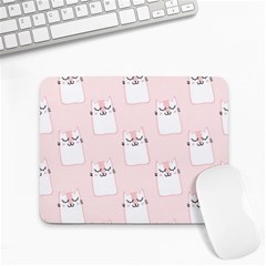 Pattern Pink Cute Sweet Fur Cats Small Mousepad