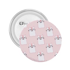 Pattern Pink Cute Sweet Fur Cats 2.25  Buttons