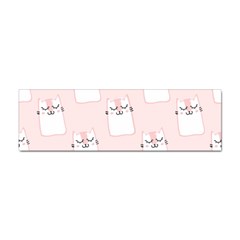 Pattern Pink Cute Sweet Fur Cats Sticker (Bumper)