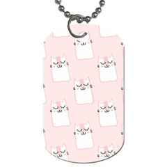 Pattern Pink Cute Sweet Fur Cats Dog Tag (One Side)