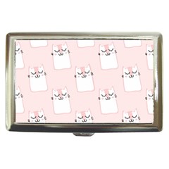 Pattern Pink Cute Sweet Fur Cats Cigarette Money Case