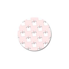 Pattern Pink Cute Sweet Fur Cats Golf Ball Marker (4 pack)