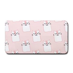 Pattern Pink Cute Sweet Fur Cats Medium Bar Mat