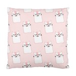 Pattern Pink Cute Sweet Fur Cats Standard Cushion Case (Two Sides) Front