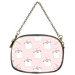 Pattern Pink Cute Sweet Fur Cats Chain Purse (Two Sides)