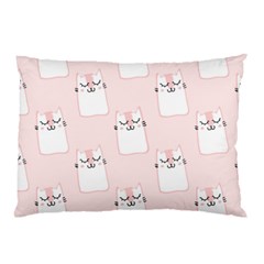 Pattern Pink Cute Sweet Fur Cats Pillow Case